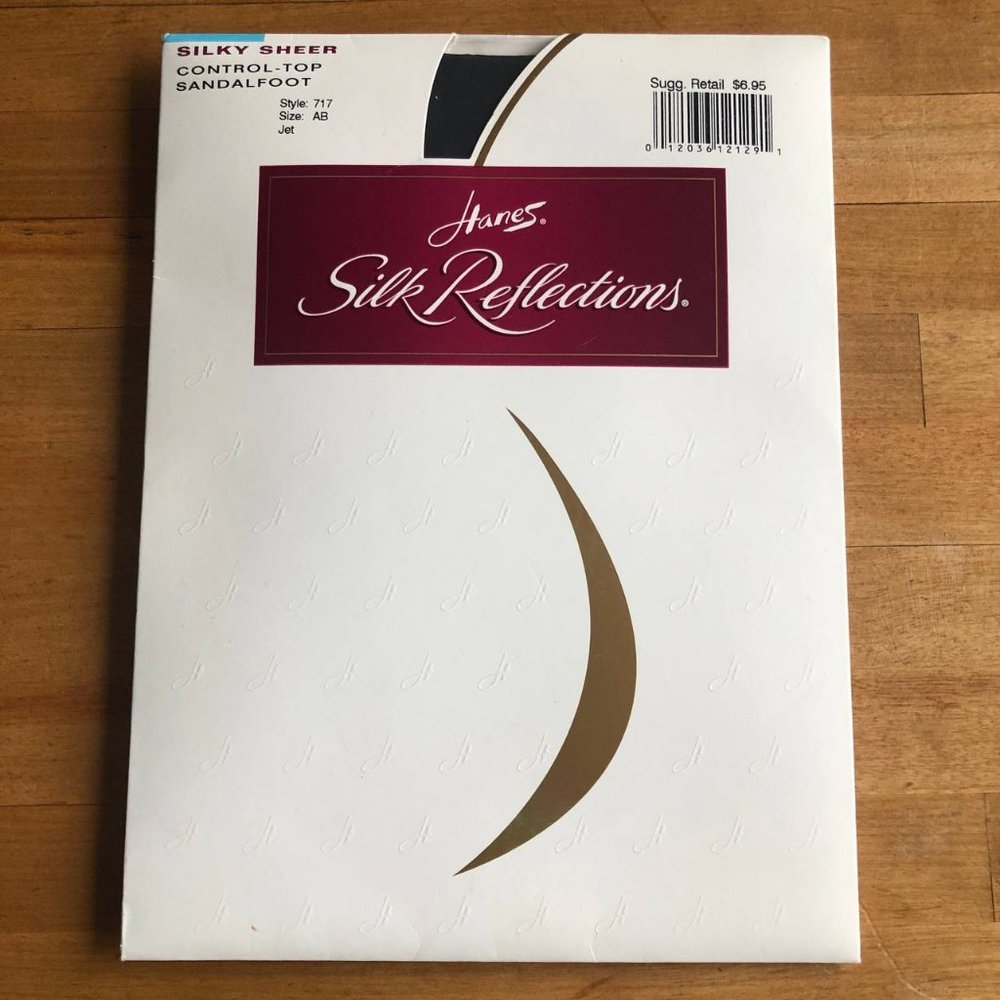 Hanes Silk Reflections Silky Sheer Control-top Sandalfoot Size AB